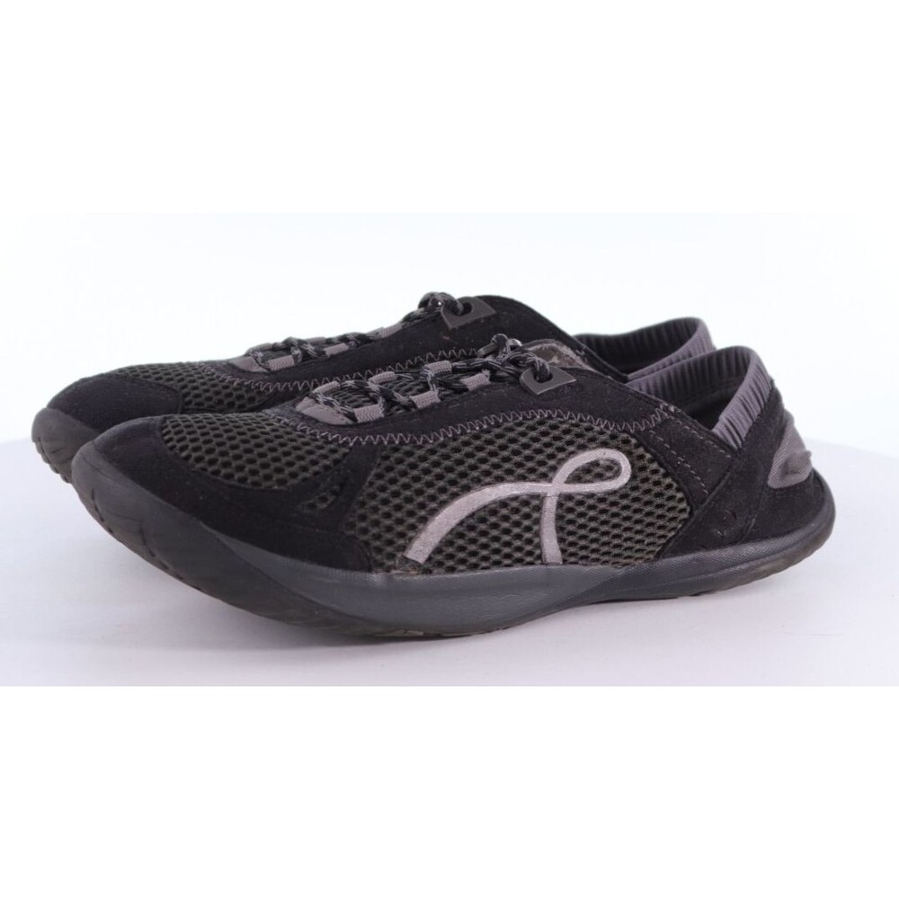 Kalso Earth Women's Negative Heel Mesh Sneakers Shoes Size 10 B Black Gray